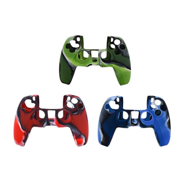 Sony PlayStation 5 - PS5 silikonikotelo - Naamiointi Punainen Red
