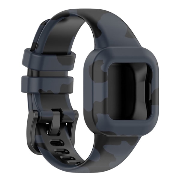Garmin Vivofit Jr 3 mønster silikone urrem - Camouflage Grå Silver grey