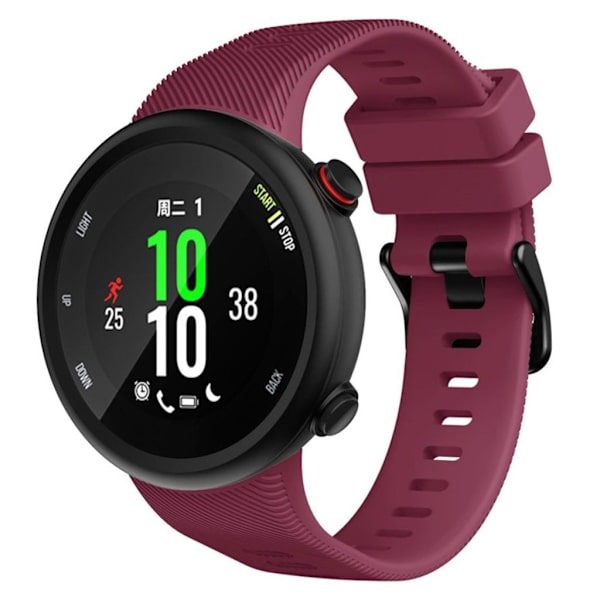 Garmin Forerunner 45 hållbart klockarmband i silikon - Vinröd Röd