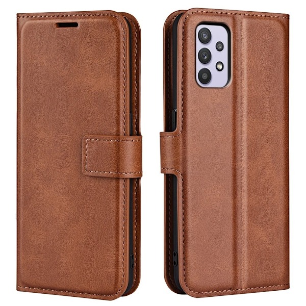 Lompakko Nahkakotelo For Samsung Galaxy A53 5G - Vaalean Ruskea Brown