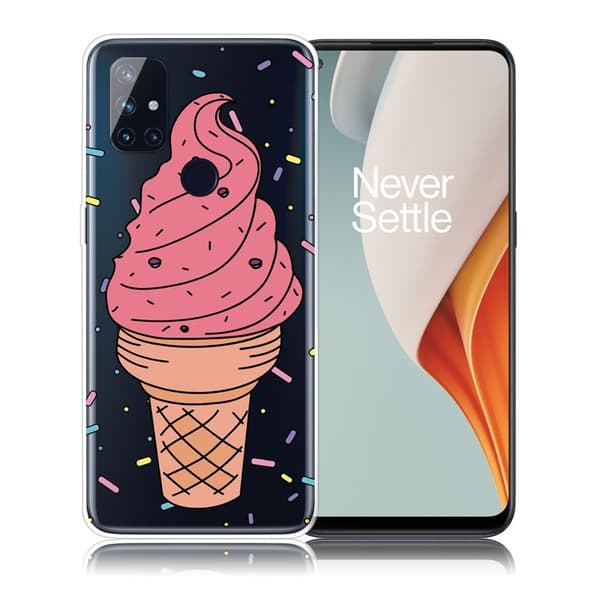 Deco OnePlus Nord N100 skal - Rosa Glass Rosa