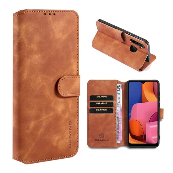 DG.Ming Retro Samsung Galaxy A21 fodral - Brun Brun