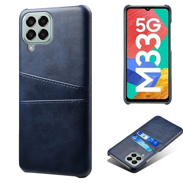 Samsung Galaxy M33 5G skal med korthållare - Blå Blå