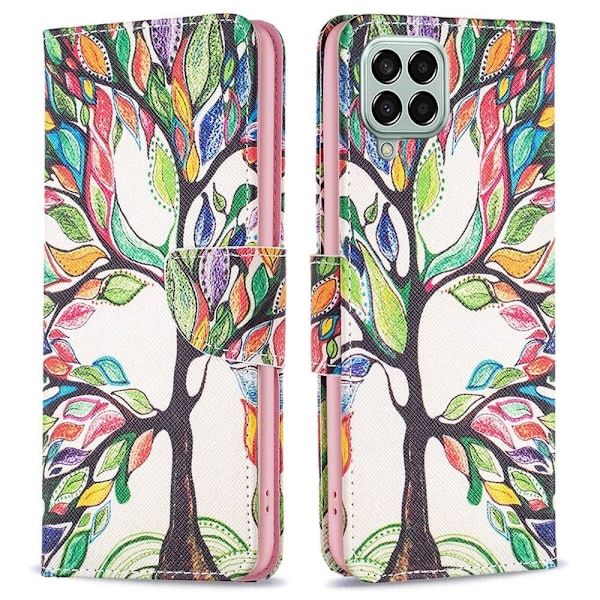 Wonderland Samsung Galaxy M33 5G flip kuoret - Elämän Puu Multicolor