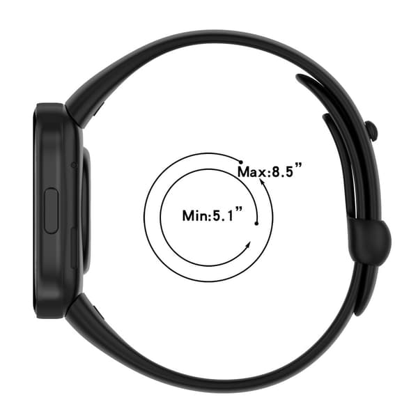 Xiaomi Redmi Watch 3 silikonerem - Elfenbenshvid / Lyselilla Purple