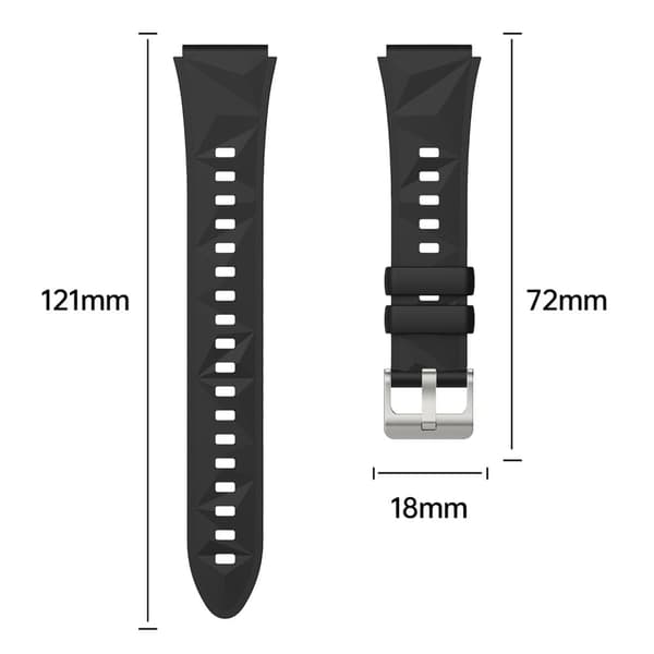 Urrem Huawei Watch GT 5 Pro 42mm / GT 5 41mm / GT 4 41mm Silicone Adjustable Strap - Stjernelys White