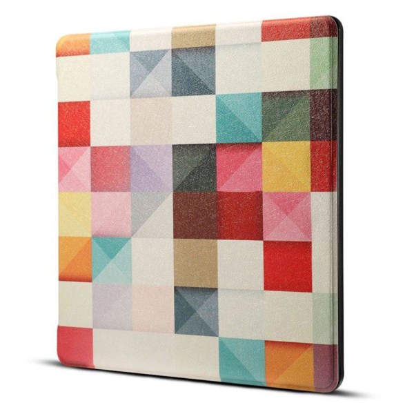 Amazon Kindle Oasis (2019) stylish pattern leather flip case - C Multicolor