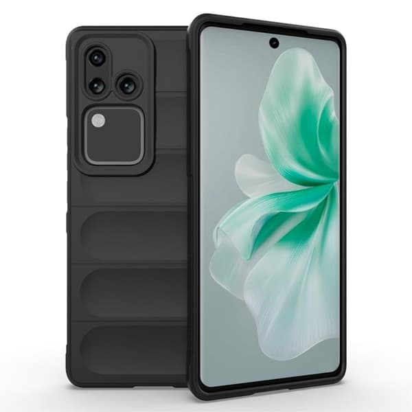 Deksel med mykt grep for Vivo S18 Pro - Svart Black