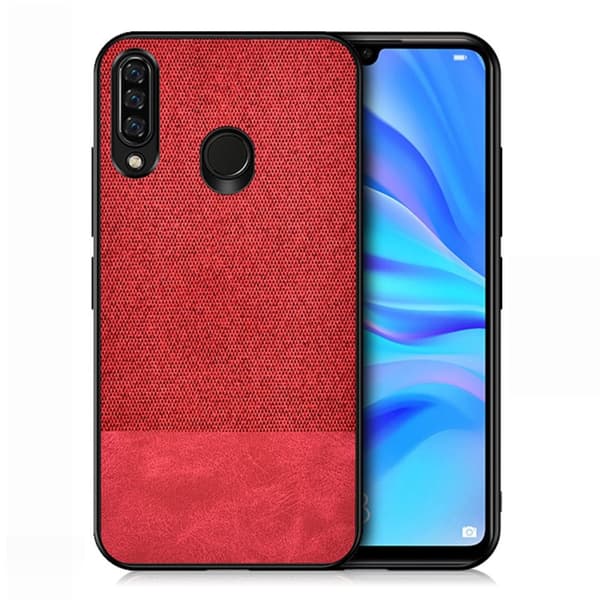 Berlin Honor 10 Lite cover - Klud + PU Stle / Rød Red