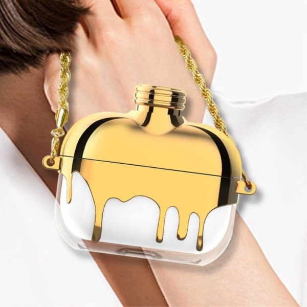 AirPods Pro 2 / Pro perfume bottle style with strap - Gold Guld
