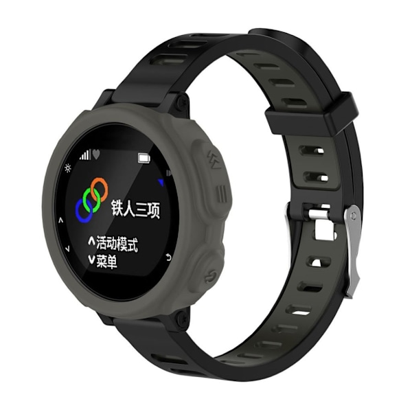 Garmin Forerunner 235 Enfärgad silikon ram - Grå Silvergrå