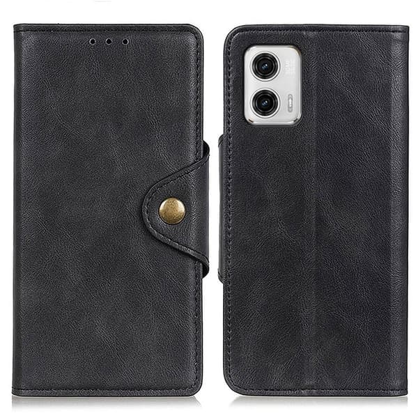 Alpha Motorola Moto G73 Läppäkotelo - Musta Black