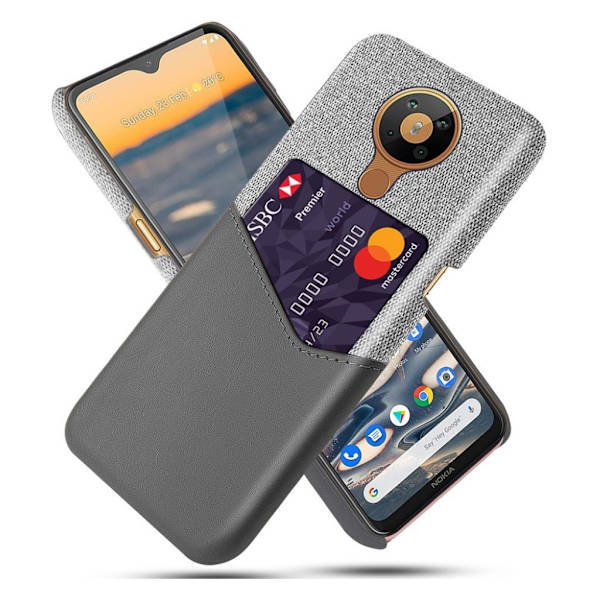 Bofink Nokia 5.3 Card Deksel - Grå Silver grey