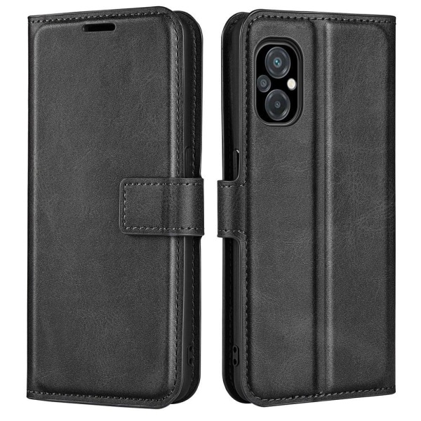 Lompakko Nahkakotelo For Xiaomi Poco M5 - Musta Black