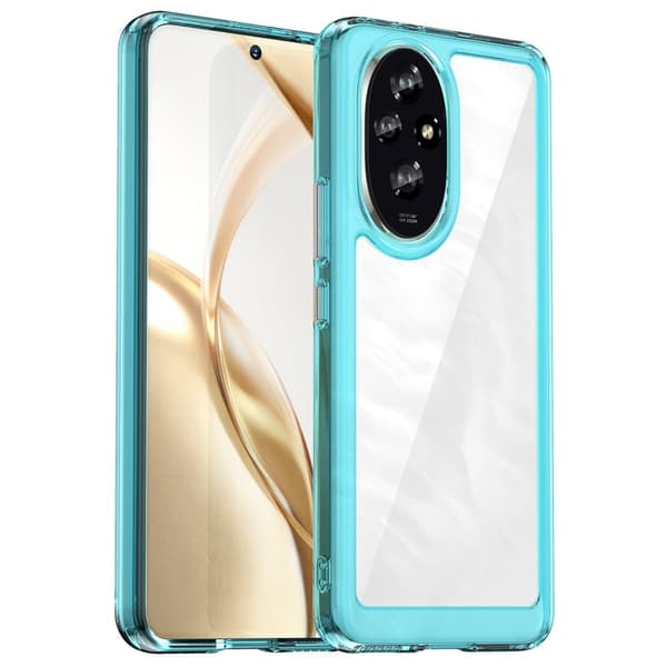 Blødt og mat Honor 200 cover - Gennemsigtig Blå Blue