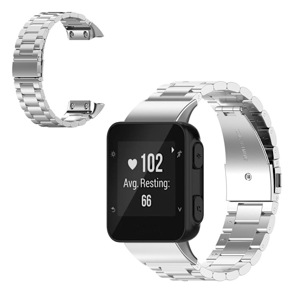 Garmin Forerunner 35 rustfrit stål rem - sølv Silver grey