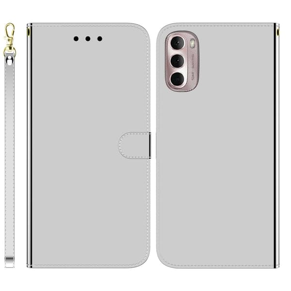 Mirror Motorola Moto G Stylus (2022) fodral - Silver/Grå Silvergrå