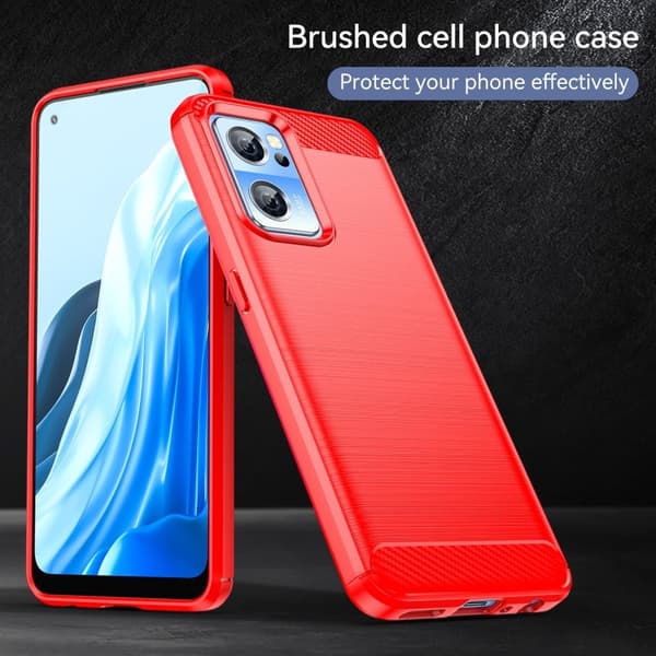 Carbon Flex OnePlus Nord CE 2 5G deksel - Rød Red