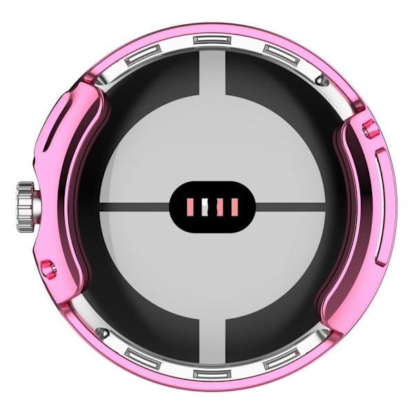 Google Pixel Watch galvanointi kansi näytönsuojalla - Pinkki Pink