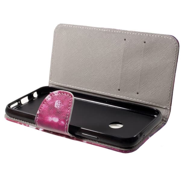 Huawei P20 Lite Printet Mønster PU læder flip etui - Quote Keep Calm og Sparkle Multicolor