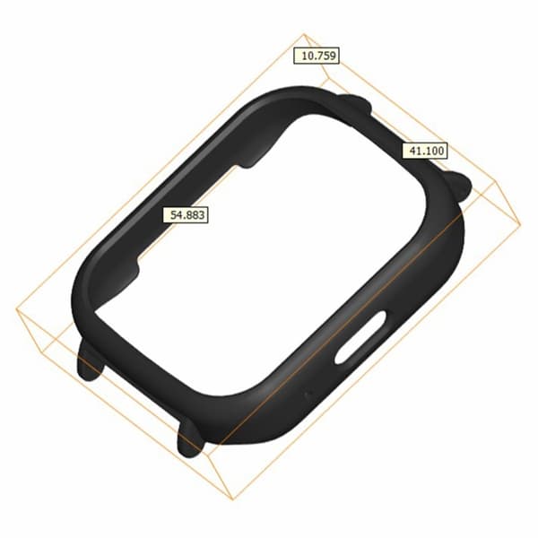 Xiaomi Redmi Watch 3 Active Anti-Collision Smartwatch Case 20mm Bumpresistent Protective Frame - Retro Hvid White