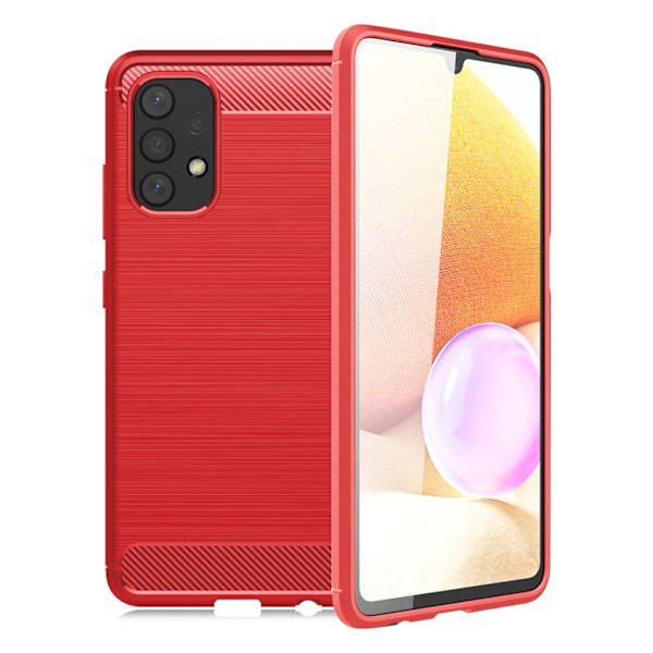Carbon Flex Etui Samsung Galaxy A32 - Rød Red