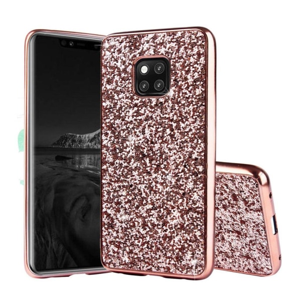 Huawei Mate 20 Pro galvanisering flash pulver hybrid etui - Rødguld Pink