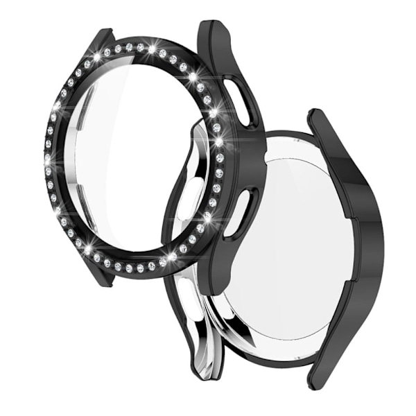 Samsung Galaxy Watch 4 (40 mm) urrem med rhinestone-dekor og hærdet glas - Sort Black
