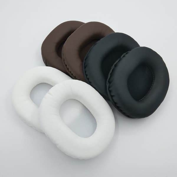 1 par Audio-Technica ATH-PRO5 / ATH-SX1a / ATH-M50X / ATH-M40 / ATH-M30 / ATH-M20 / ATH-M10 öronkuddar för hörlurar - Vit Vit