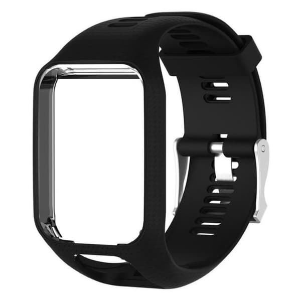 TomTom Sport Runner 2 / 3 klockarmband i silikon - Svart Svart