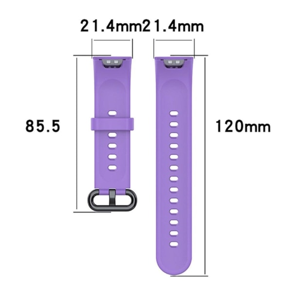 Xiaomi Redmi Watch silikoneurrem med cover - Sort / Lilla Purple