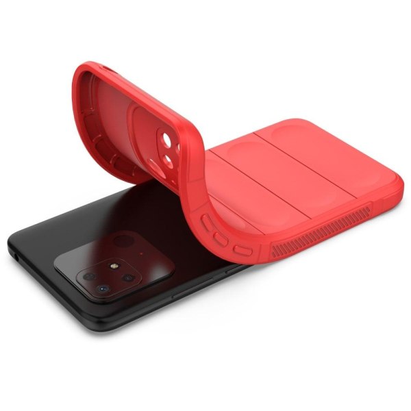 Blødt grebsformet cover til Xiaomi Redmi 10C - Rød Red