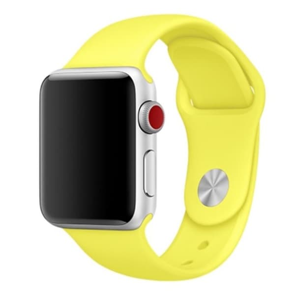 Apple Watch Series 4 40mm fleksibel silikone Urrem - Lysegul Yellow