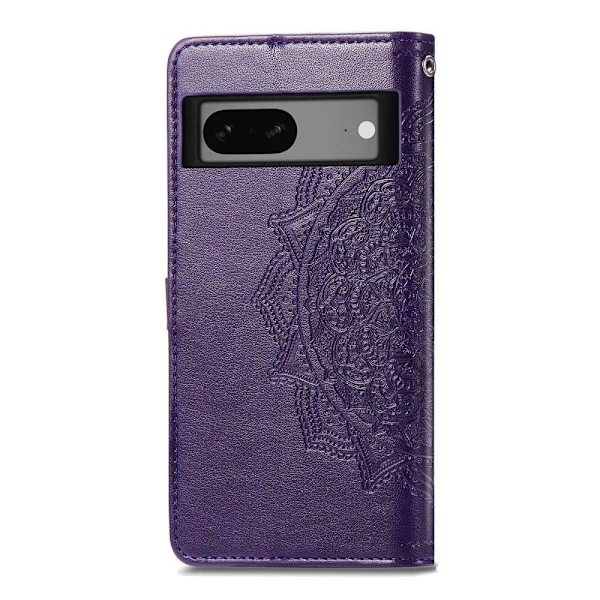 Mandala Google Pixel 7a Flip Etui - Lilla Purple