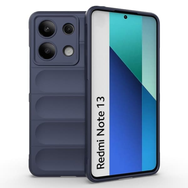 Blødt grebsformet Xiaomi Redmi Note 13 4G cover - Mørkeblå Blue