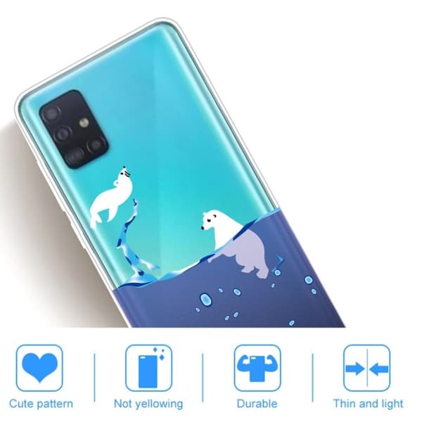 Deco Samsung Galaxy A31 kuoret - Jääkarhu Blue