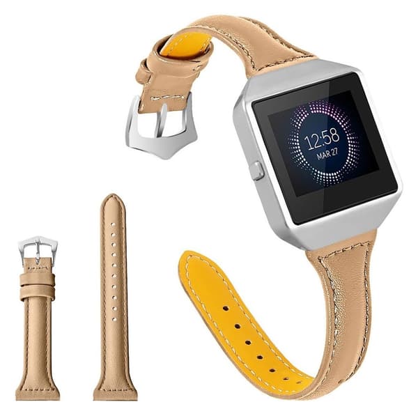 Fitbit Blaze urrem i okselæder - Kaffe Brown