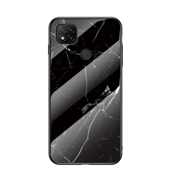 Fantasy Marmor Xiaomi Redmi 9C skal - Svart Marmor Svart