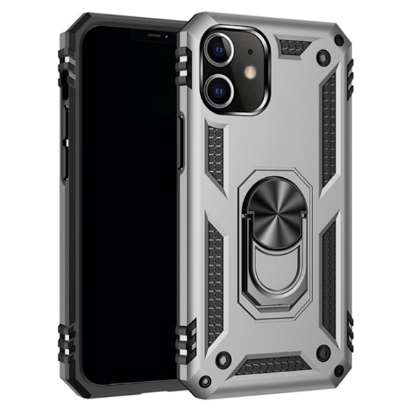 Bofink Combat iPhone 12 Mini kotelot - Harmaa Silver grey