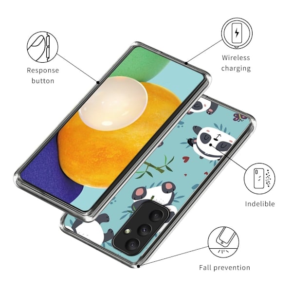 Deco Samsung Galaxy A55 deksel - Søte Pandaer Blue