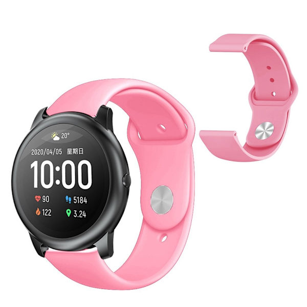 Haylou Solar simple silikone rem - pink Pink