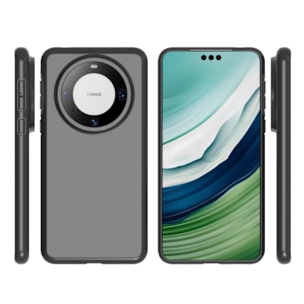 Blødt og mat cover til Huawei Mate 60 Pro Black