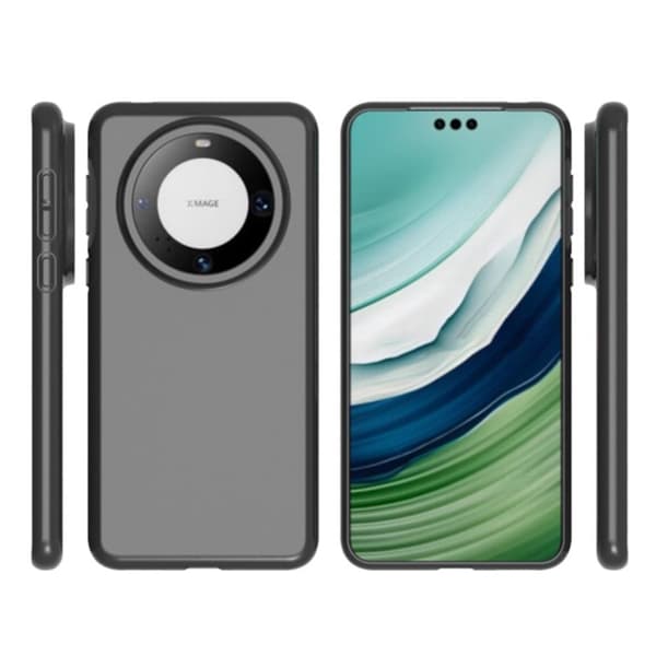 Mjukt och matt Huawei Mate 60 Pro skal Svart