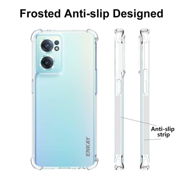 ENKAY klart faldsikkert etui til OnePlus Nord CE 2 5G Transparent