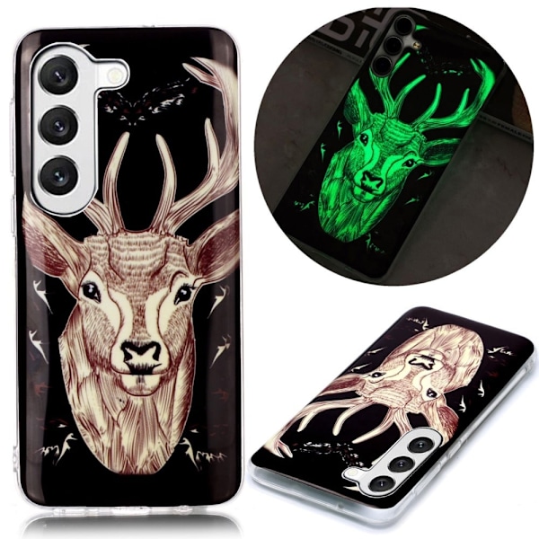 Deco Samsung Galaxy S23 Suojakotelo - Deer Head Black