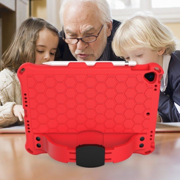 iPad 10.2 (2019) honeycomb EVA silicone combo case - Red Red