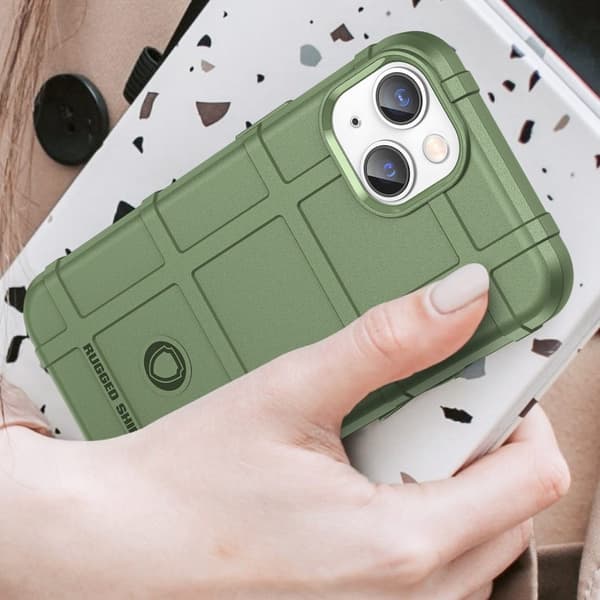 Rugged Shield Etui iPhone 14 Plus - Grønn Green