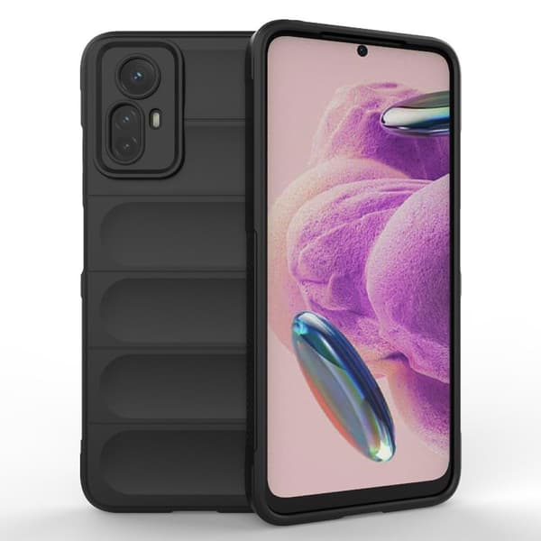 Mjukt greppformat Xiaomi Redmi Note 12S skal - Svart Svart