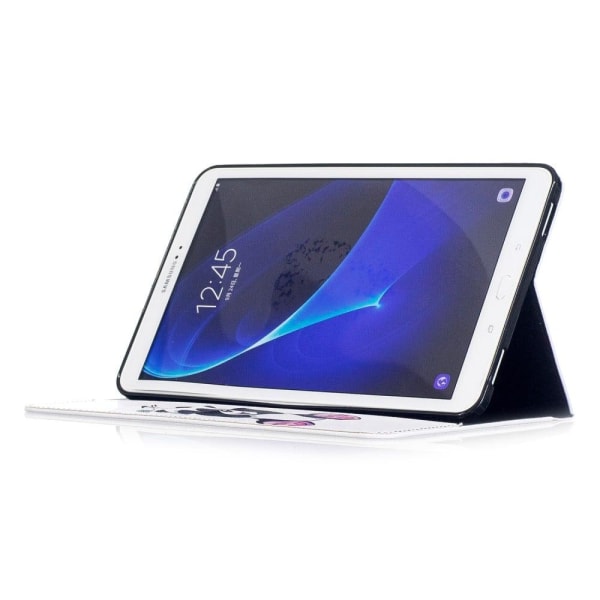 Samsung Galaxy Tab A 10.1 (2016) Charmerende læder etui - Sød Panda White