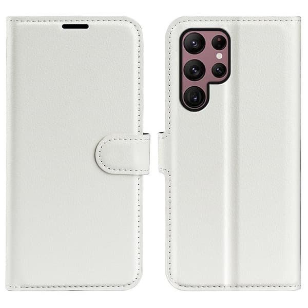 Classic Samsung Galaxy S23 Ultra fodral - Vit Vit